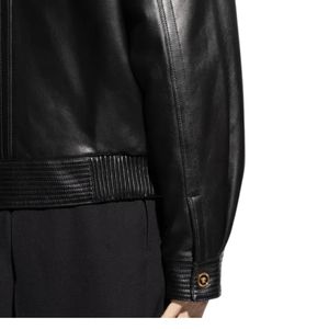 Chaqueta de Invierno de Piel de Oveja Genuina Original para Hombre, Cuello Alto, Logotipo Frontal, Impermeable, Resistente al Viento, Último Diseño OEM de Alta Calidad Personalizado - Product Image 6