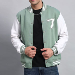 Veste bomber universitaire pour homme de haute qualité, best-seller, vêtement d'hiver léger, confortable, col montant réglable, logo frontal - Product Image 5