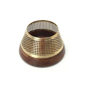 Cuenco para servir de dos compartimentos de calidad de exportación con algunos elementos decorados de metal Recién llegado Diseño fantástico - Product Image 4