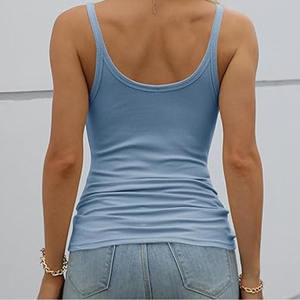 Camisetas sin mangas de alta calidad para mujer, camisas sin mangas suaves y elásticas para verano, camiseta sin mangas para mujer fabricada por Dressports - Product Image 3
