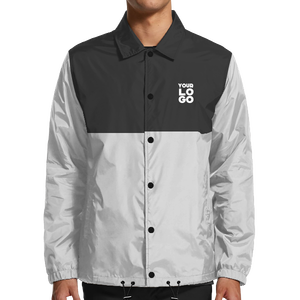 โลโก้ที่กําหนดเองคุณภาพสูง 100% ไนลอนโค้ชแจ็คเก็ตขายส่งโค้ชแจ็คเก็ตไนลอนโค้ชเสื้อแจ็คเก็ตกันลม - Product Image 5