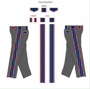 Pantalon de baseball grande taille pour hommes et jeunes avec passepoil et logo et design de l'entreprise, - Product Image 4