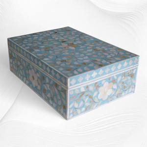 Direct de l'usine mère de perle cadeau rectangle boîte de rangement grande qualité capiz perles coquille boîtes - Product Image 6