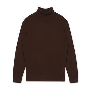 Suéteres de Punto para Mujer, Cuello Alto, Mezcla de Poliéster, Algodón/Nailon, Largo Regular, Antiarrugas, con Logotipo Frontal - Product Image 2