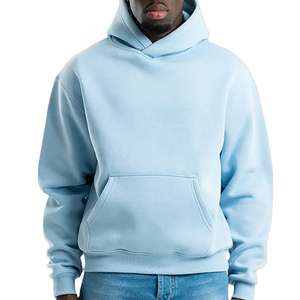 Haute qualité Boxy pull à capuche recadrée vêtements d'hiver surdimensionnés avec motif 3D épais poids lourd fabriqué Boxy Hoodies - Product Image 1