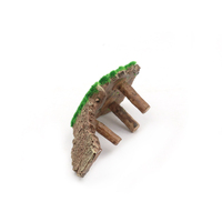 Plateforme de bain de soleil en résine pour tortue, souche d'arbre floquée, rampe d'escalade pour reptile, cachette, grotte artificielle, décoration d'aquarium