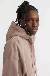 Sudaderas con capucha con cremallera para hombre de lana de algodón 100% al por mayor, tops informales bordados de nuevo diseño para invierno, ropa deportiva teñida Lisa para relajarse - Product Image 3