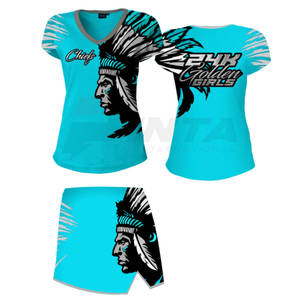 Uniforme de cheerleading à quantité minimale de commande basse le plus récent, concevez votre propre produit Uniformes de fille Cheerl à vendre - Product Image 3