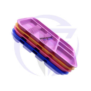 Bandejas Dentales Personalizadas de Diferentes Colores, Coloridas, Autoclavables, Reutilizables, de Material Plástico, Soportes Manuales para Instrumentos, Esterilización - Product Image 1