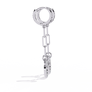 Boucles d'oreilles uniques en or 18 carats avec diamant de laboratoire, boucles d'oreilles de qualité supérieure - Product Image 1