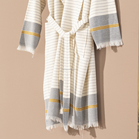 Peignoir unisexe 100% coton fabriqué en Turquie tissu respirant poids léger best-seller séchage rapide été toute l'année vêtements de nuit