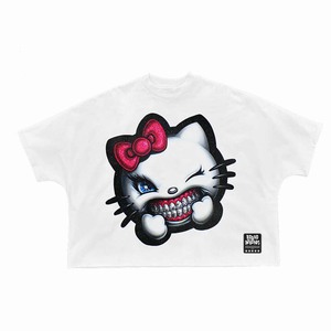 Women boxy tshirt GSM premium cotton breathable <b>black</b> <b>tee</b> with screen print custom logo relaxed fit Women Boxy 100% Cotton <b>Shirt</b> - Product Image 5