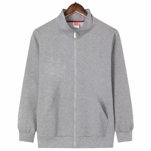 Sudadera de felpa con cremallera y logotipo personalizado, chaqueta deportiva de alta calidad, chaqueta de equipo informal de manga larga, Tops, envío directo y venta al por mayor - Product Image 3