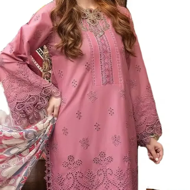 2024 di lusso alla moda stile pakistano etnico Shalwar Kameez Designer Party Wear con fantasia Dupatta per ragazze Punjabi