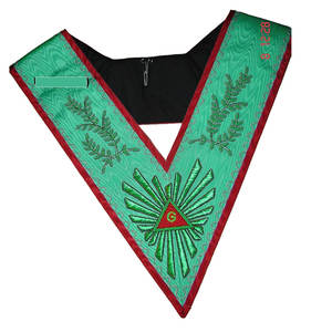 Collar masónico de material de la mejor calidad hecho a medida Regalia masónica con MOQ bajo y precios razonables Regalia masónica - Product Image 4