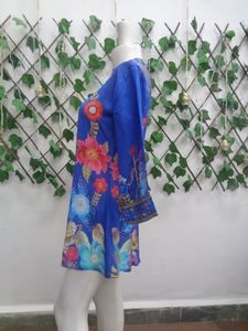 Robe ethnique Kurti en crêpe de rayonne pour femme à la demande à un prix abordable disponible auprès d'un fournisseur indien - Product Image 4