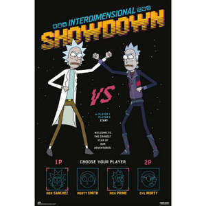 For Rick and Morty Modern Style Interdimensional Showdown <b>Poster</b> Made of Durable Paper for Wall Decor - Product Image 1