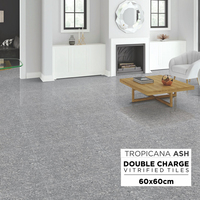 Carreaux de sol en porcelaine de qualité supérieure Gres Porcellanato 60x60 Carreaux vitrifiés à double charge Carreaux aspect pierre marbrée en porcelaine émaillée