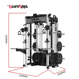 Highly Customizable Commercial Gym Rack Smith Machine Pulley Cable Squat Rack Comprehensive Training <strong>Fitness</strong> <strong>Equipment</strong> - Product Image 3