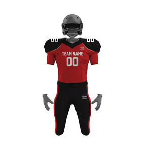 Maillot de football américain réversible d'usine d'origine, personnalisable, en twill, de haute qualité, pour adultes, manches courtes, été - Product Image 2