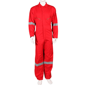 Traje de trabajo de seguridad de algodón 100% FR para hombre, mono, cinta reflectante ignífuga, transpirable, impermeable, para trabajo peligroso - Product Image 3