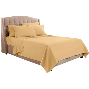 Juego de ropa de cama de algodón 100% con estampado personalizado de 3 uds, Sábana plana multicolor para uso doméstico y hotelero al por mayor - Product Image 1