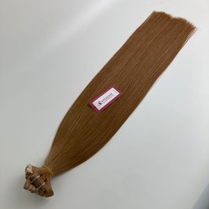 Luxe 100% cuticule aligné vietnamien droite Extension de cheveux #33H couleur claire Double dessiné Remy trame avec ruban adhésif - Product Image 6