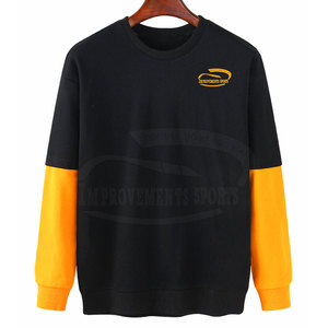 Sweat-shirts en molleton de coton pour hommes fabriqués au Pakistan, coupe ample, motif uni, vêtements décontractés d'hiver, respirants, de haute qualité - Product Image 1