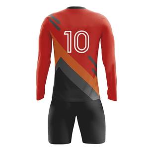 ชุดฟุตบอลแบบแห้งเร็วสำหรับผู้ใหญ่ แบบขายส่ง รับทำโลโก้ แขนยาว ชุดเต็ม แบบซับลิเมชั่น ออกแบบเองได้ - Product Image 6