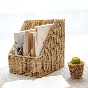 Organiseurs de bureau durables en jonc de mer, porte-brochures, accessoires de décoration pour le bureau et la maison, prix compétitif - Product Image 5