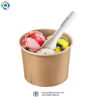 Cuillère à dessert jetable blanche en bagasse de canne à sucre, écologique, biodégradable, de qualité alimentaire, imprimée sur mesure, 95x25mm, vente en gros