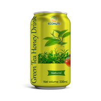 Puree Lemon Campur Madu Rasa Matcha Kaleng 250ml 330ml Kemasan Besar OEM/ODM Label Pribadi Minuman Alami Bernutrisi