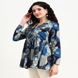 Best Quality floral print cotton midi dress <b>Square</b> Neck 100% Cotton Casual Summer Beach Wear - Product Image 5