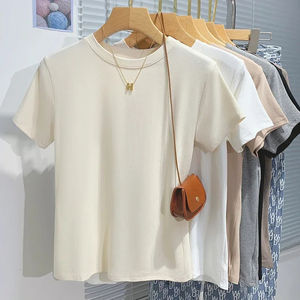 เสื้อยืดสตรีผ้าคอตตอนไม้ไผ่ระบายอากาศได้ดีแห้งเร็วเป็นมิตรต่อสิ่งแวดล้อมพิมพ์โลโก้ได้ตามต้องการ - Product Image 3