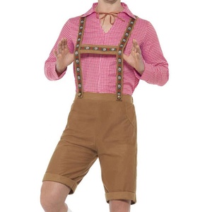 Lederhosen para Hombre, Pantalones Cortos Bávaros Alemanes, Traje Tradicional Personalizado 2026 - Product Image 2