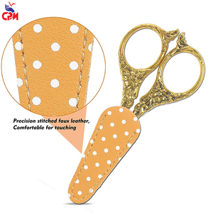 Tijeras Decorativas de Lujo Doradas, para Diestros, de Acero Inoxidable, con Cuchilla de Precisión, Duraderas para Cutículas, con Logotipo Personalizado - Product Image 2