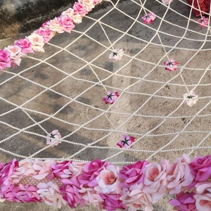 Dosel nupcial Color Rosa flor Chadar paquistaní musulmán novia entrada indio Punjabi boda Shaadi necesita Phoolon Ki Chadar - Product Image 4
