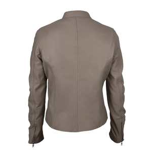 Veste en cuir véritable de haute qualité pour femmes à la mode veste d'hiver personnalisée nouveau col montant classique Slim Fit poche 4XL - Product Image 6