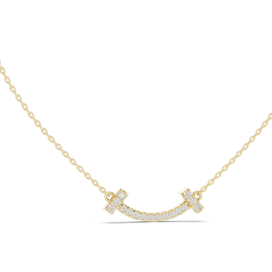 Collar de barra con diamante cultivado en laboratorio de 0.38 CT, VVS-VS EF, corte brillante redondo, engaste pavé, oro de 18K/14K (rosa, amarillo, blanco), joyería fina - Product Image 2