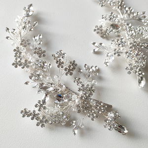 Accessoires de cheveux de mariée du sud Barrette de cheveux en cristal strass Casque pour femmes pour le maquillage de mariage en alliage - Product Image 4