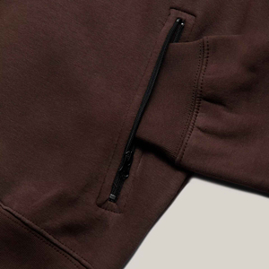 Nouveau élégant coton polaire sweats à capuche zippés saison d'hiver sweat à capuche zippé pour hommes lavé à l'acide poches zippées personnalisées - Product Image 4