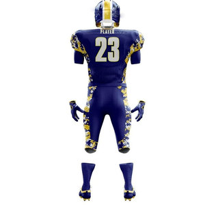 Uniforme de football américain léger personnalisé grande taille Caractéristiques antibactériennes à séchage rapide respirantes à manches courtes Couleur unie - Product Image 6