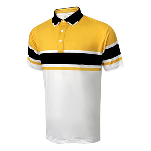 Polo de golf de poliéster Spandex para hombre con impresión por sublimación personalizada de Vietnam - Product Image 1