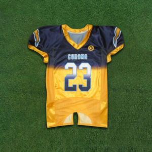 Camiseta de fútbol americano juvenil de calidad superior con bordado de sarga de aparejos, tela ligera duradera, camiseta de fútbol personalizada - Product Image 4