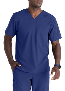 2025 ensemble de gommages médicaux multi-poches à col en V pour hommes uniformes d'hôpital confortables-chemise et pantalon pour médecins et infirmières - Product Image 4
