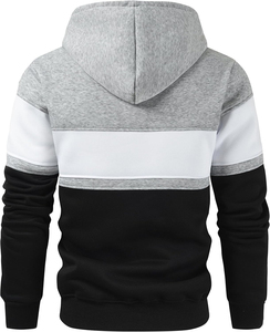 2025 plaine brodé pull à capuche 460 GSM 100% coton polaire poche Logo personnalisé hiver sweat hommes Streetwear en vrac - Product Image 6