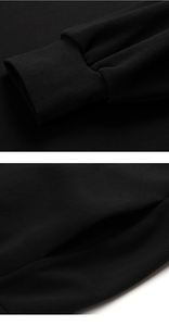 เสื้อฮู้ดโอเวอร์ไซส์สุดหรูสำหรับผู้ชายเสื้อกันหนาวผ้าฝ้ายเทอร์รี่พร้อมคอตั้ง - Product Image 5