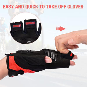 Nouveaux gants de cyclisme pour hommes avec rembourrage amortissant, adhérence supplémentaire, spandex flexible, ajustement confortable, légers, respirants, pour la montagne - Product Image 3