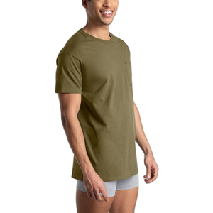 Liso personalizado 100% algodón Stock de alta calidad Drop Shoulder camisetas para hombres en blanco peso pesado de gran tamaño - Product Image 1