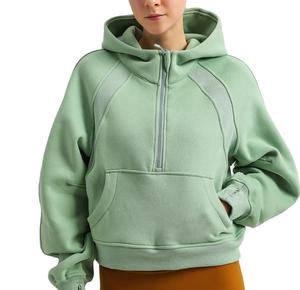 Sudadera con Capucha de Alta Calidad, de Felpa de Algodón, Talla Grande, Cuello Alto, Personalizada con Estampado, Estilo Urbano, para Invierno - Product Image 1